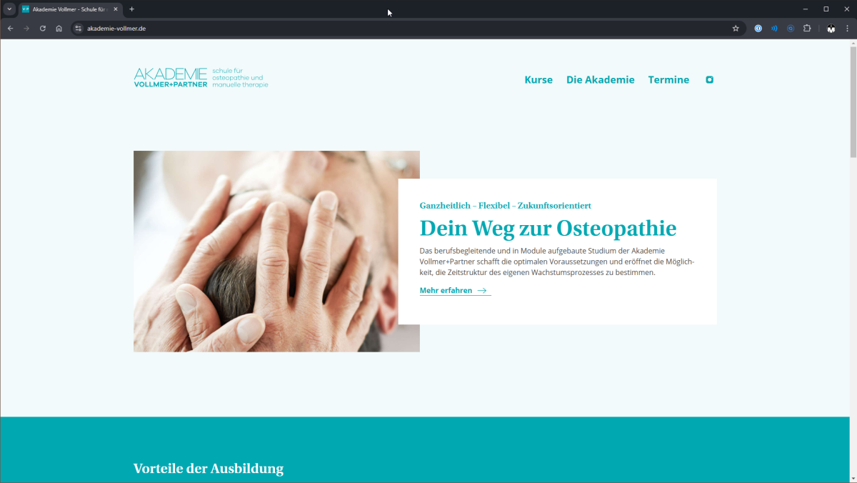 Akademie Vollmer- Schule für manuelle und osteopatische Therapie